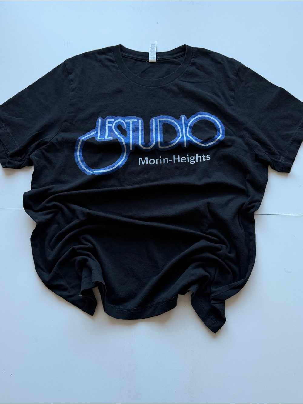 Studio 1940 Black Tee with Blue Graphic